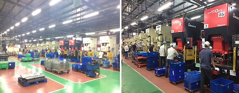 GIA CÔNG ĐỘT DẬP 9 Dây chuyền sản xuất